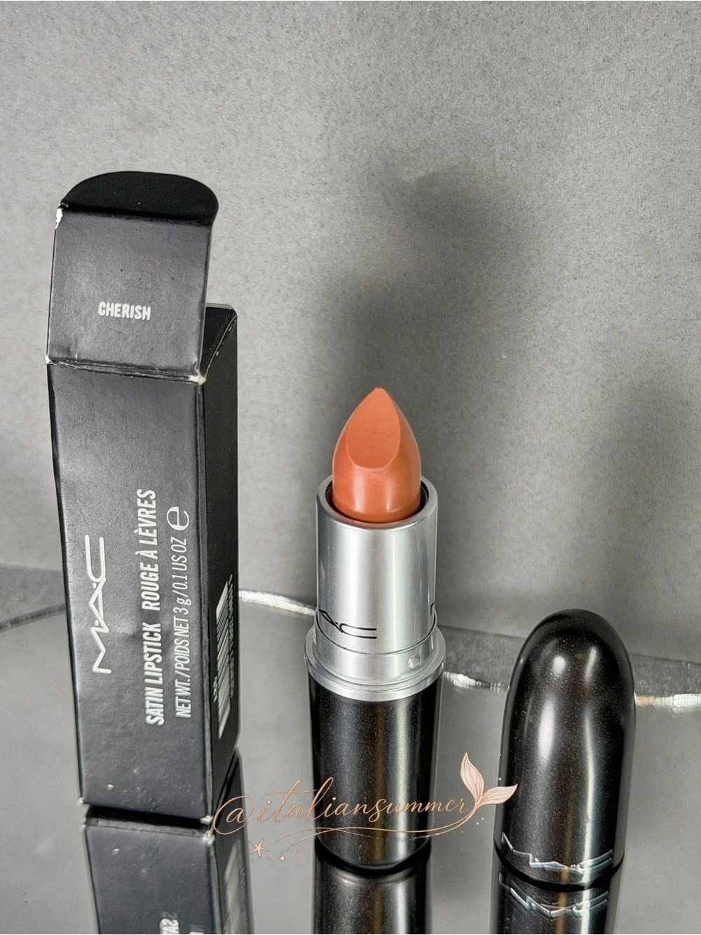 MAC Satin Lipstick CHERISH Discontinued Original Formula Full Size New In Box